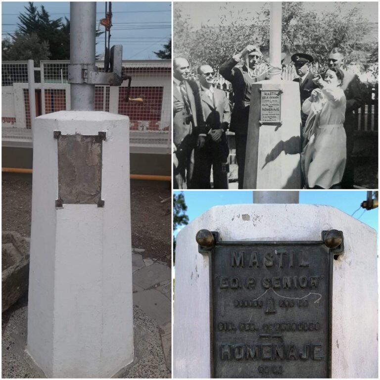 Vándalos robaron la histórica placa de bronce de la Esc.126