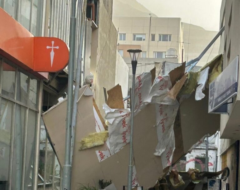 El alerta cambió a roja por la intensidad, las ráfagas superarán los 150 km/h