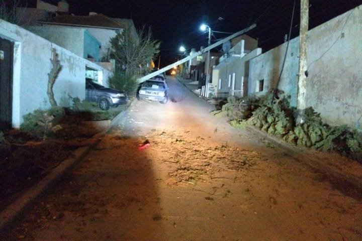 La ráfaga más fuerte fue de 153 km/h