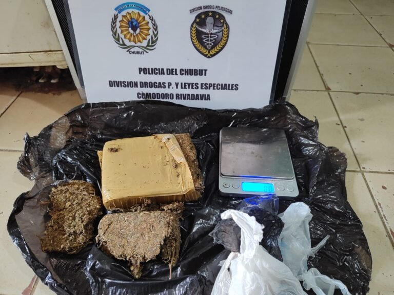 Allanamiento: un detenido y casi medio kilo de marihuana