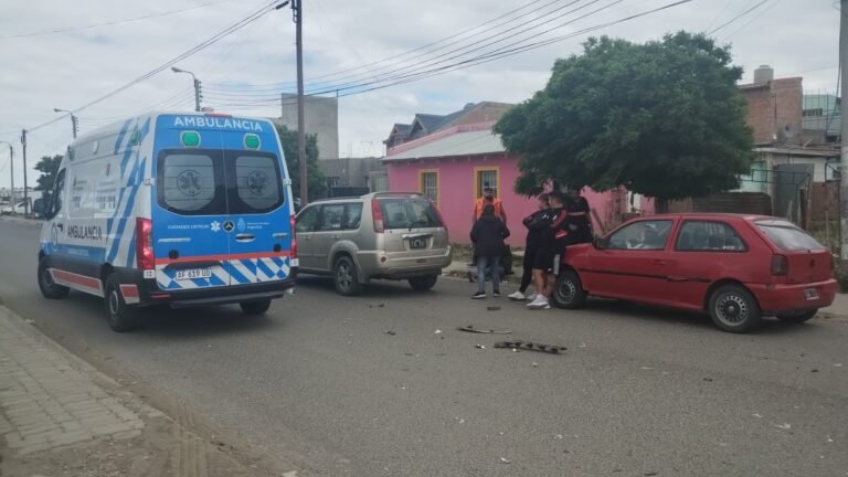Persona lesionada tras accidente de tránsito