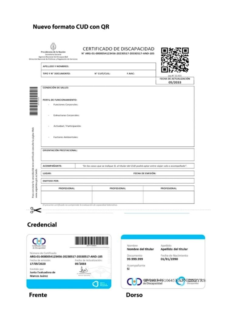 Trabajan en la implementación del nuevo modelo de Certificado Único de Discapacidad