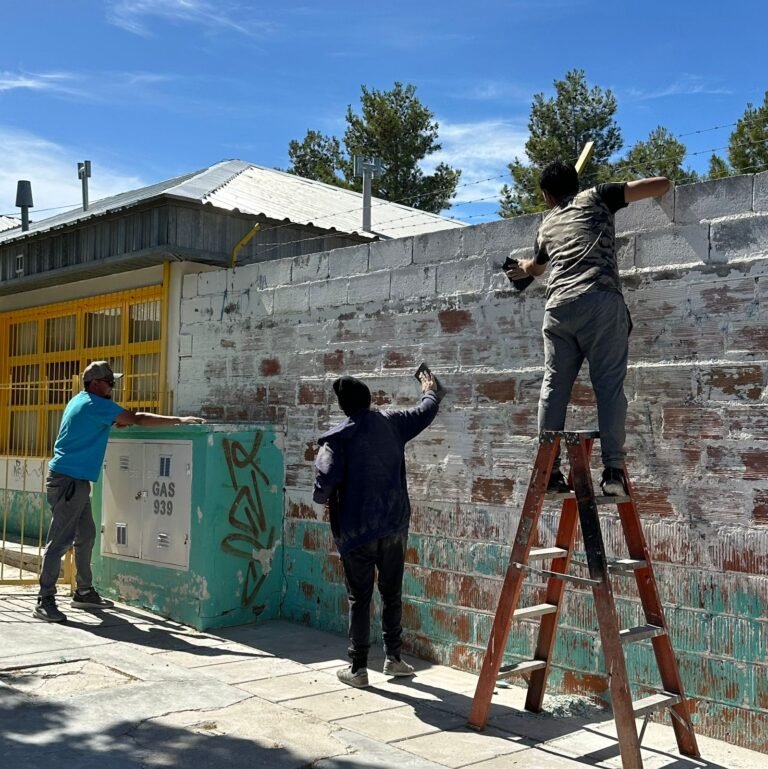 Cooperativas de trabajo realizan refacciones y mejoras en escuelas provinciales 