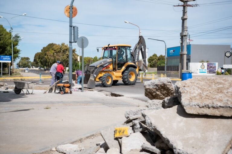 Rada Tilly: Iniciaron las obras en el acceso de la Av. Brown