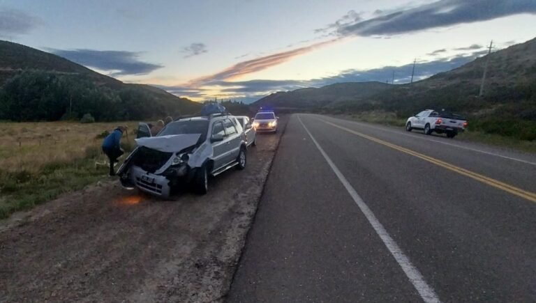 Viajaban por Ruta 26 y chocaron contra una vaca