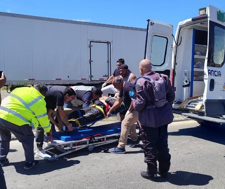 Murió el motocilista brasileño que había protagonizado un accidente en ruta 3