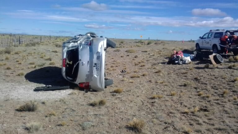Una pareja resultó herida tras un accidente vial sobre Ruta 40