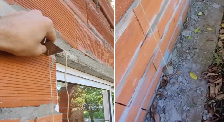 Contrató a un albañil para que le construyera la casa, revisó la obra y descubrió un tremendo error