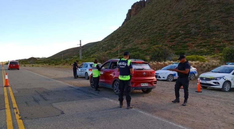 Más de 11 mil vehículos controlados durante el fin de semana en todo Chubut