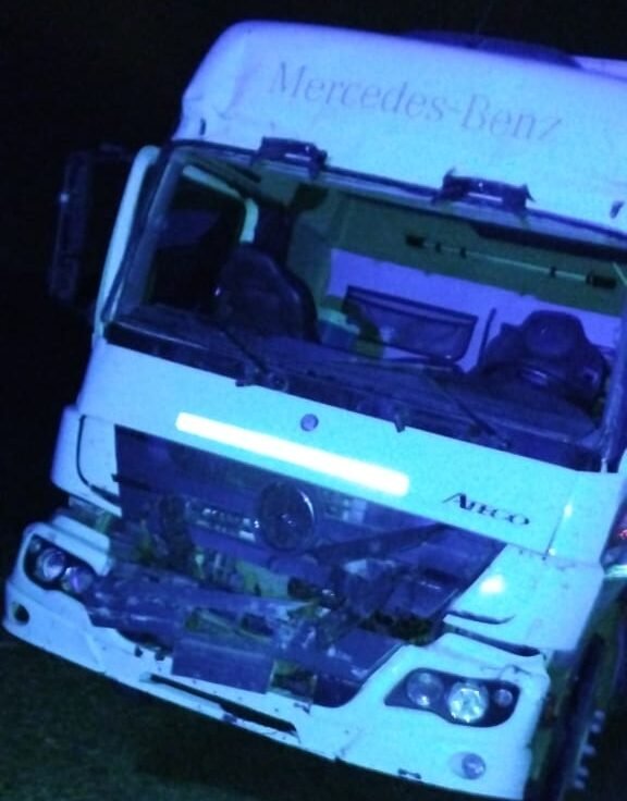Choque de camiones con un lesionado en Ruta 3