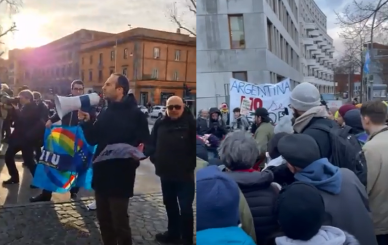 El paro contra el Gobierno tiene eco en capitales europeas: hay protestas en Berlín y Roma