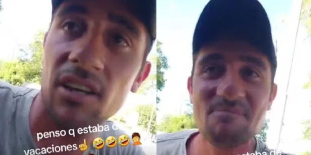 Creyó que estaba de vacaciones, se cruzó a su jefe por la calle y su reacción fue viral