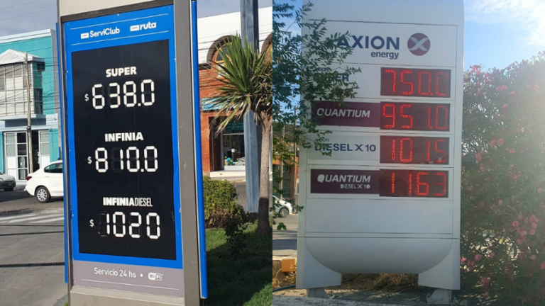 Rige un nuevo aumento a las naftas: cómo quedaron los precios en Comodoro