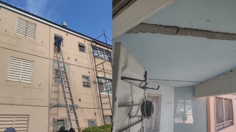 El edificio de LU4 quedó clausurado y Policías colaboraron para sacar pertenencias
