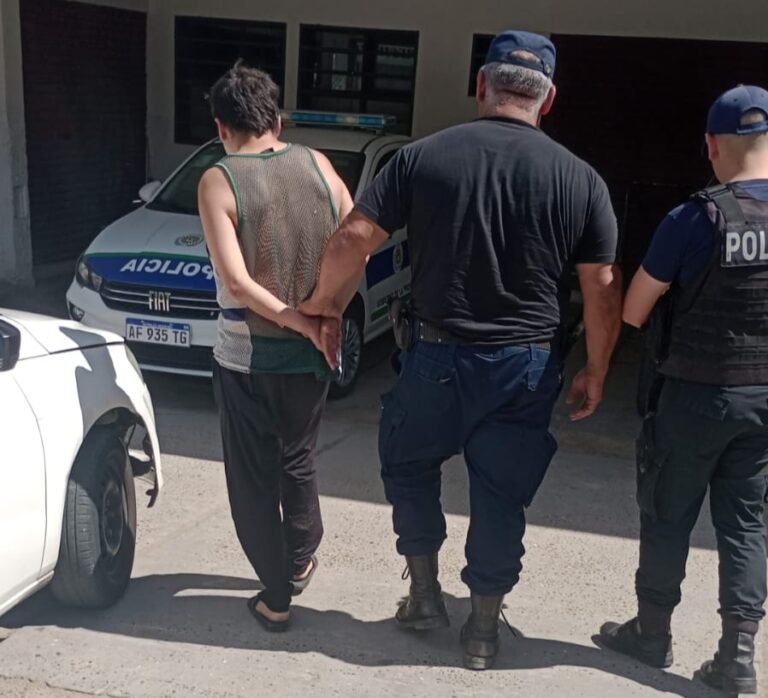 Tanteaba la puerta de los autos y al detenerlo tenía pedido de captura