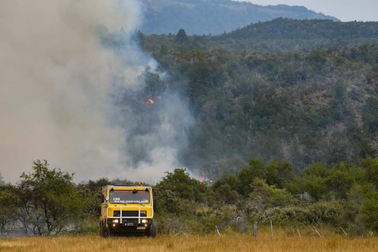 Más de 7800 hectáreas quemadas en Los Alerces: se esperan lluvias