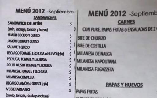 Un joven mostró cuánto salía comer en un restaurante en 2012 y quedó completamente sorprendido