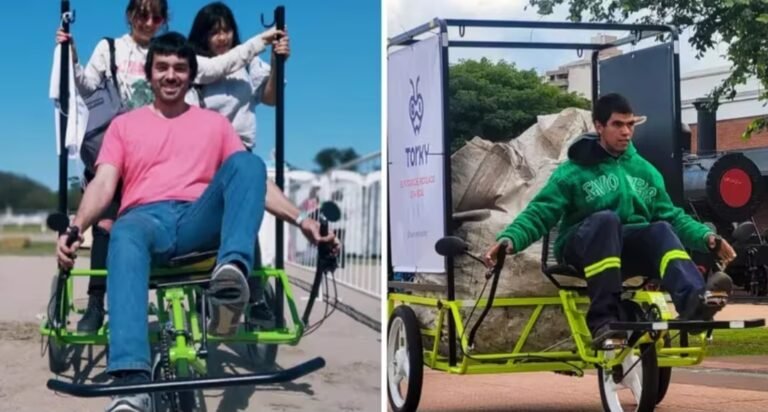 Diseñó un triciclo para recicladores urbanos con el que busca rescatar a los caballos: “El futuro es a pedal”