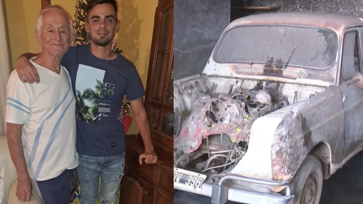 El abuelo y nieto que buscan salir adelante después de que les prendieran fuego el taller: “Fue pura maldad”