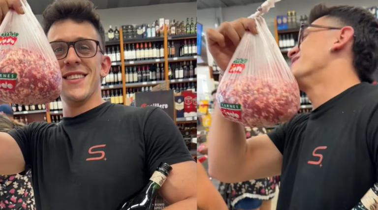 Fueron a comprar carne para hacer un pastel de papas, eligieron un corte especial y el precio se volvió viral