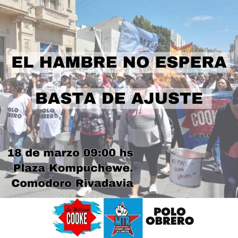 Este lunes habrá “piquetazo” por parte de organizaciones sociales