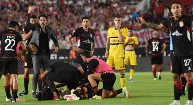 Suspendido Estudiantes-Boca: se desplomó el futbolista Javier Altamirano en pleno partido