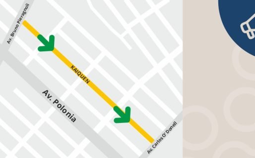 A partir de este jueves, cambiarán el sentido de circulación en la calle Kaiquen