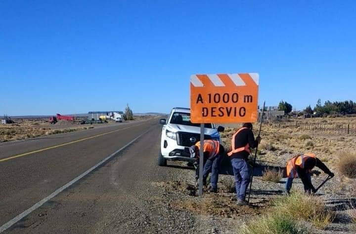 Ruta Nacional N°40: Se deberá circular por desvíos entre Facundo y Tamariscos