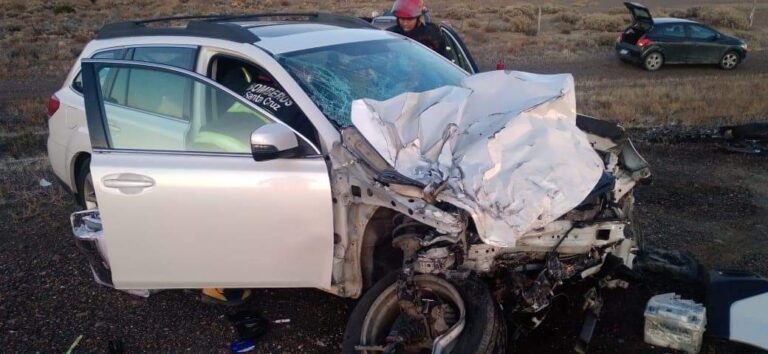 Fuerte choque con una persona atrapada