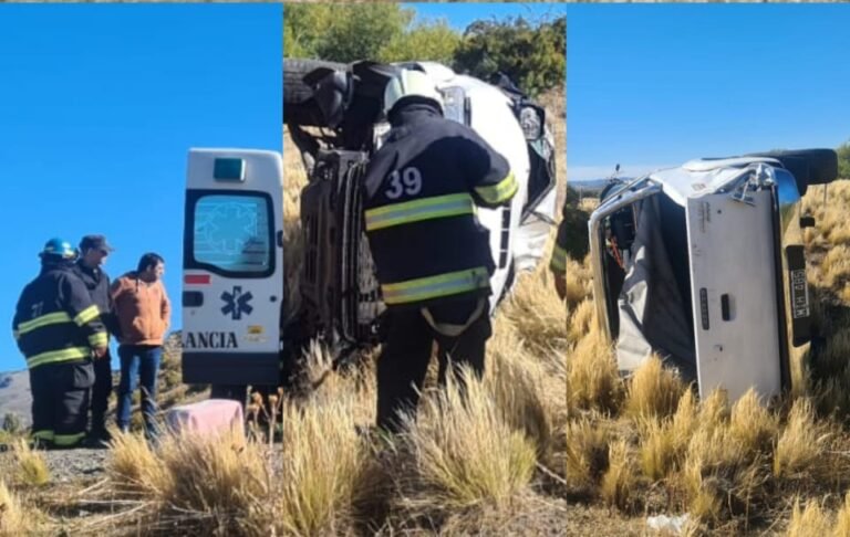 Cuatro personas heridas por un despiste en el puente de Arroyo Leleque