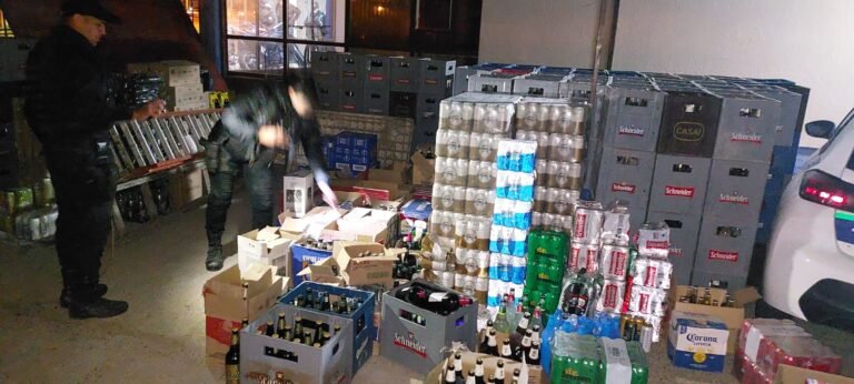 Secuestran más de 1.200 litros de bebidas alcohólicas
