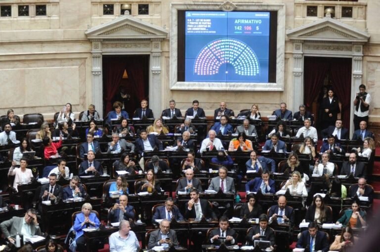 La Cámara de Diputados aprobó la Ley Bases