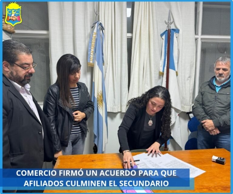 Empleados de comercio podrán concluir o comenzar sus estudios secundarios