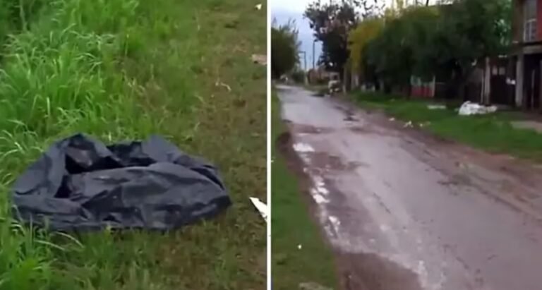 Abandonaron a un bebé en una bolsa y un auto le aplastó la cabeza