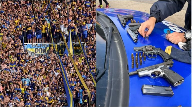 Secuestraron armas de fuego en un micro de la hinchada de Boca