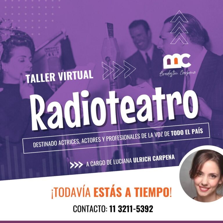 Radioteatro: la escuela Bredeston Carpena brindará un taller federal
