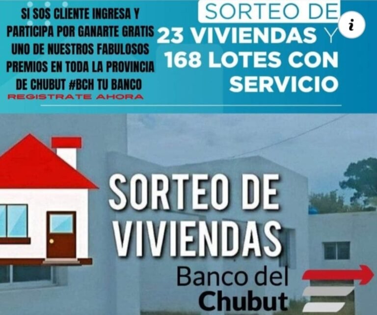 Alertan por falsos sorteos de viviendas en nombre del Banco del Chubut