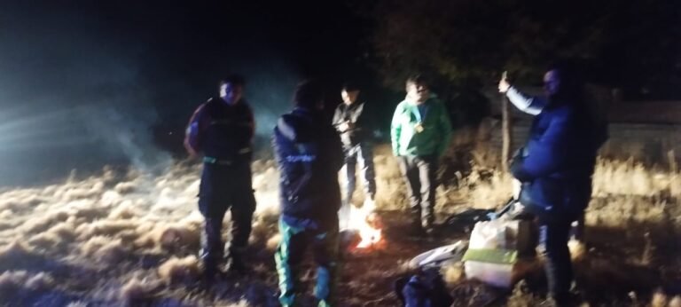 Rescataron a un hombre que estaba perdido en el campo