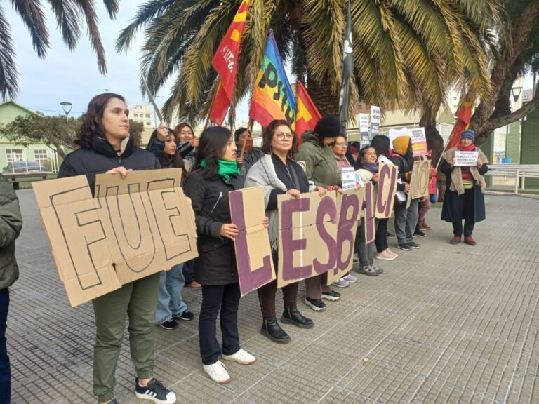 Se realizó un cartelazo en la Plaza Kompuchewe: “Fue lesbicidio”