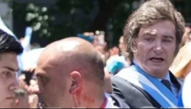 Condenaron a tres años y medio de cárcel al hombre que le arrojó un botellazo a Javier Milei