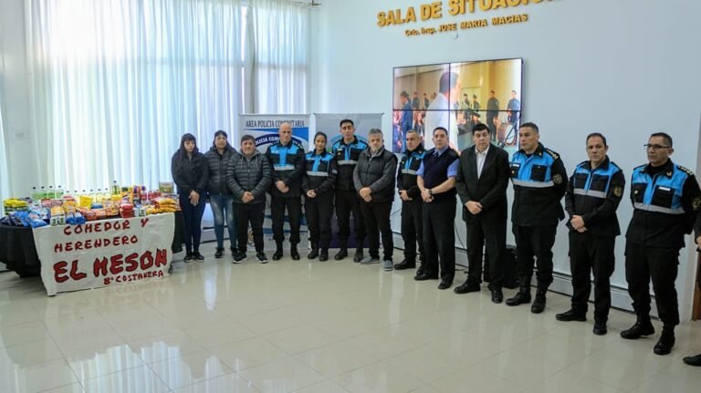 Canjearon bebidas secuestradas por alimentos para merenderos