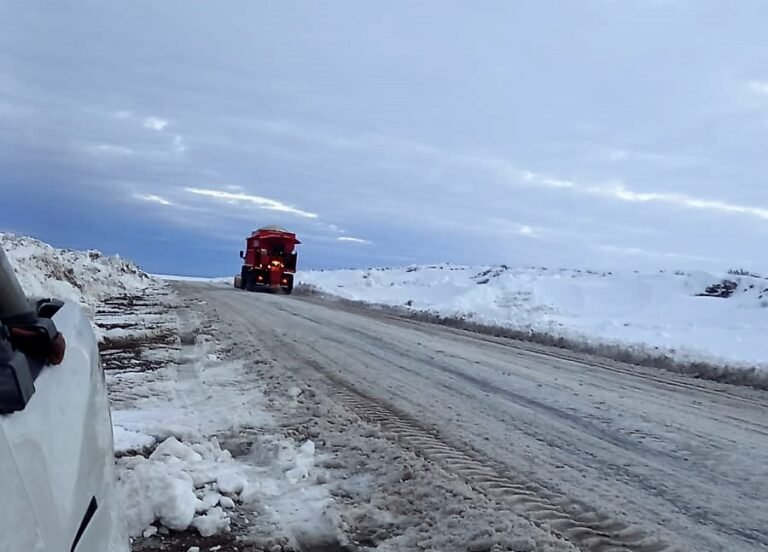 Se rehabilitó la circulación en la RN3 con una larga fila de camiones