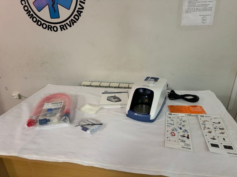 Entregaron al Hospital Regional un equipo de ventilación y alto flujo para tratar la bronquiolitis