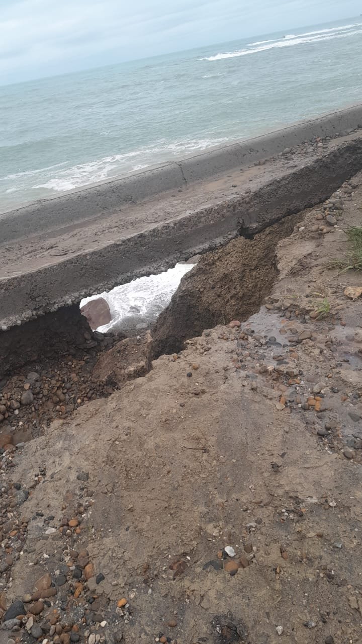 Tras las fuertes lluvias y marejada la obra del Ara San Juan corre peligro