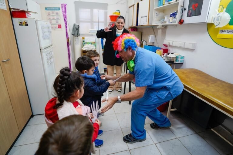 Jardín de infantes visitó el Centro de Salud para ser promotores de hábitos saludables