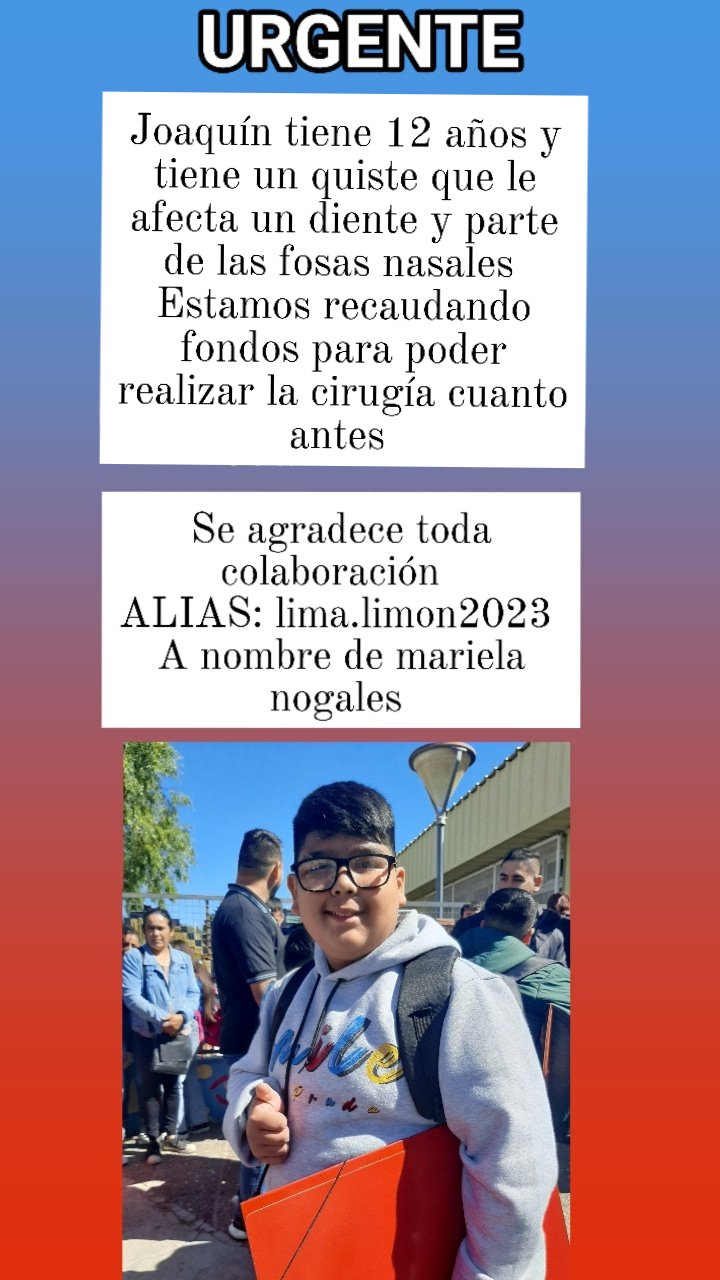 Necesitan casi 1 millon de pesos para una cirugia y piden colaboracion