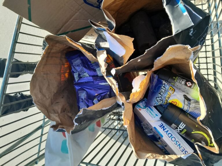 Intentaron robar más de 300 mil pesos en productos dentro de bolsas de carbón