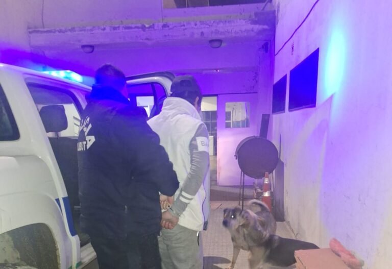 Robaba la rueda de auxilio de un auto estacionado cuando la policía lo descubrió