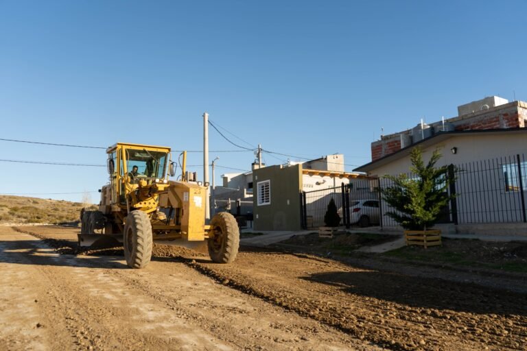 Realizaron tareas de mantenimiento vial en el loteo Feijó