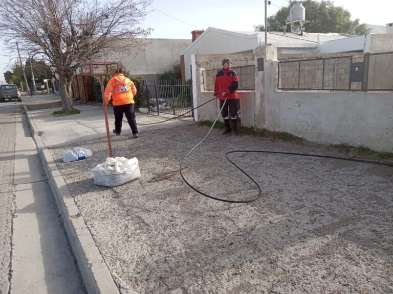 Continúan los trabajos de prevención por el fuerte temporal de viento